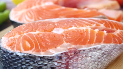 fresh salmon fillet