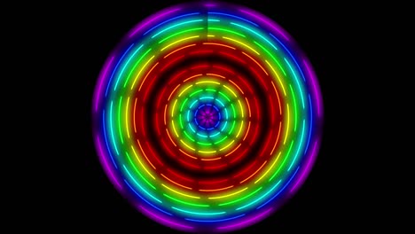 neon line illumination animation motion graphics