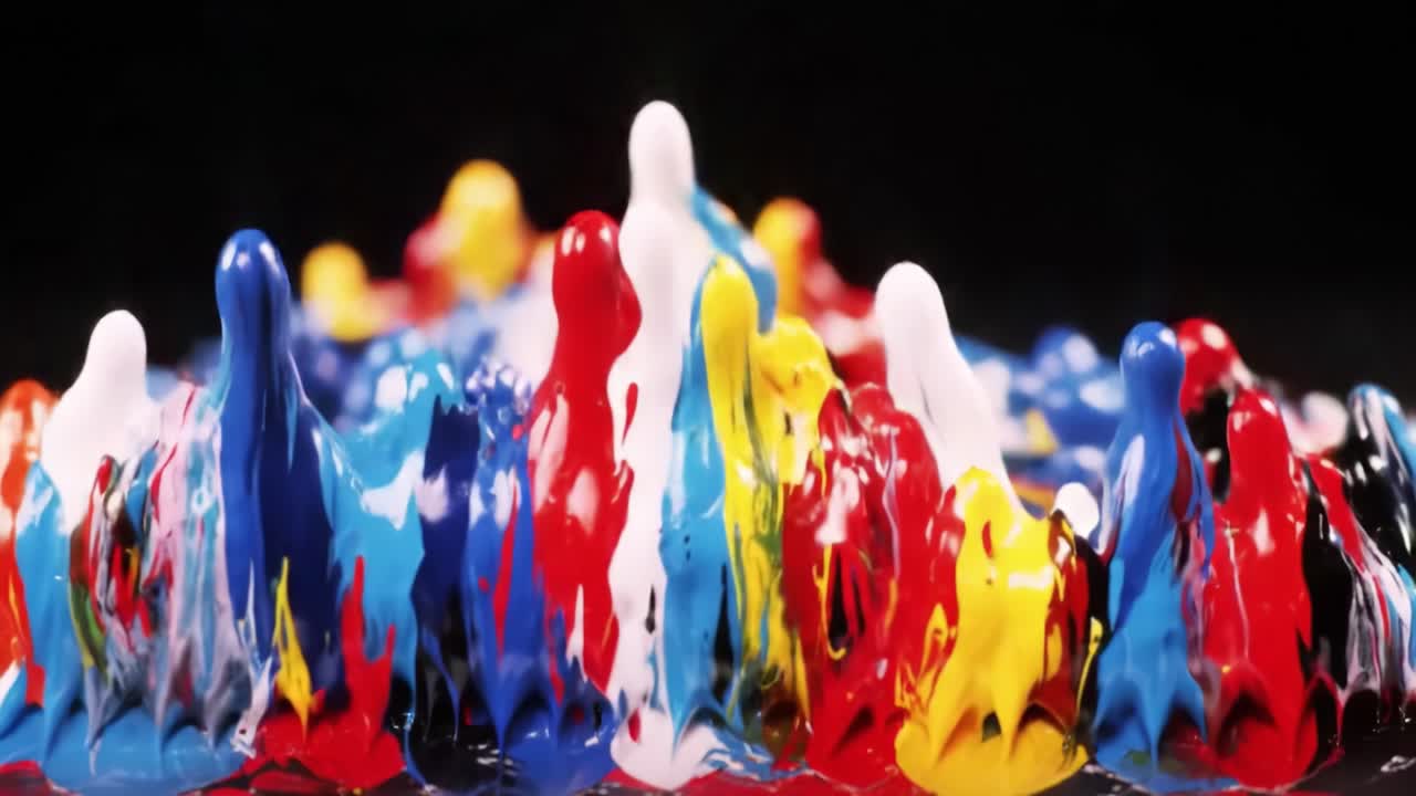 화려한 페인트 얼룩