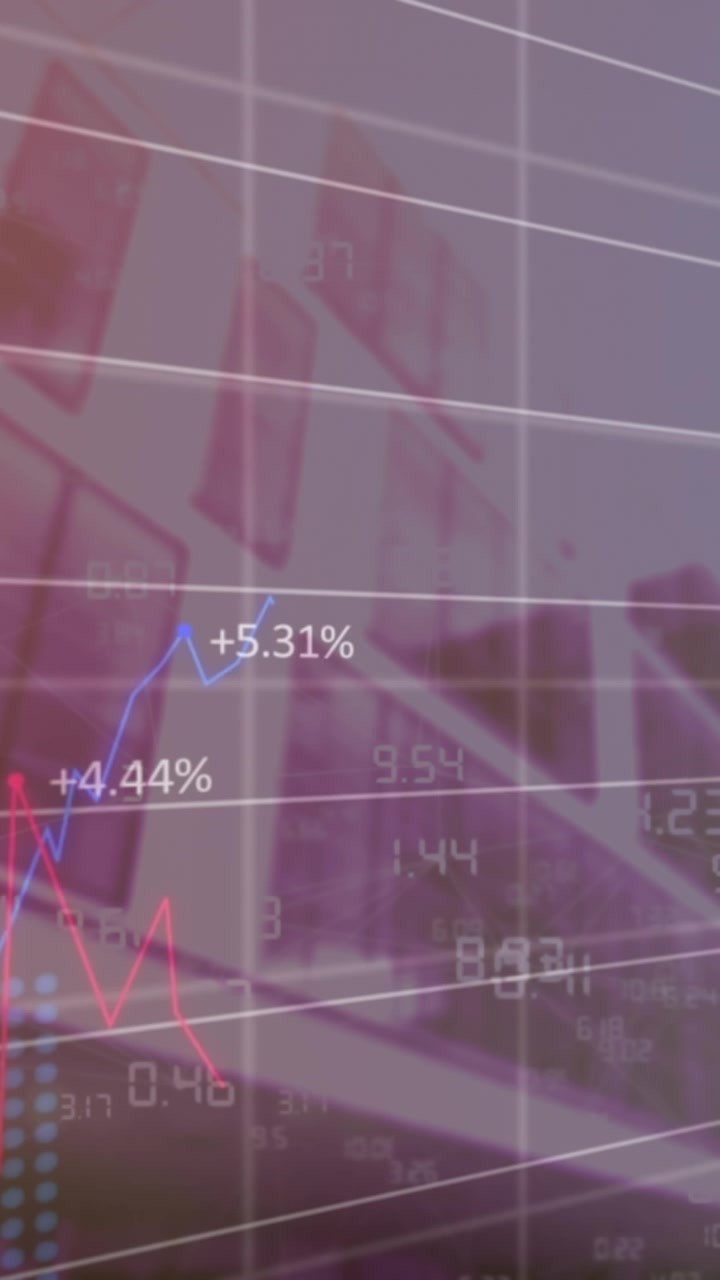 Animation of data processing over cityscape