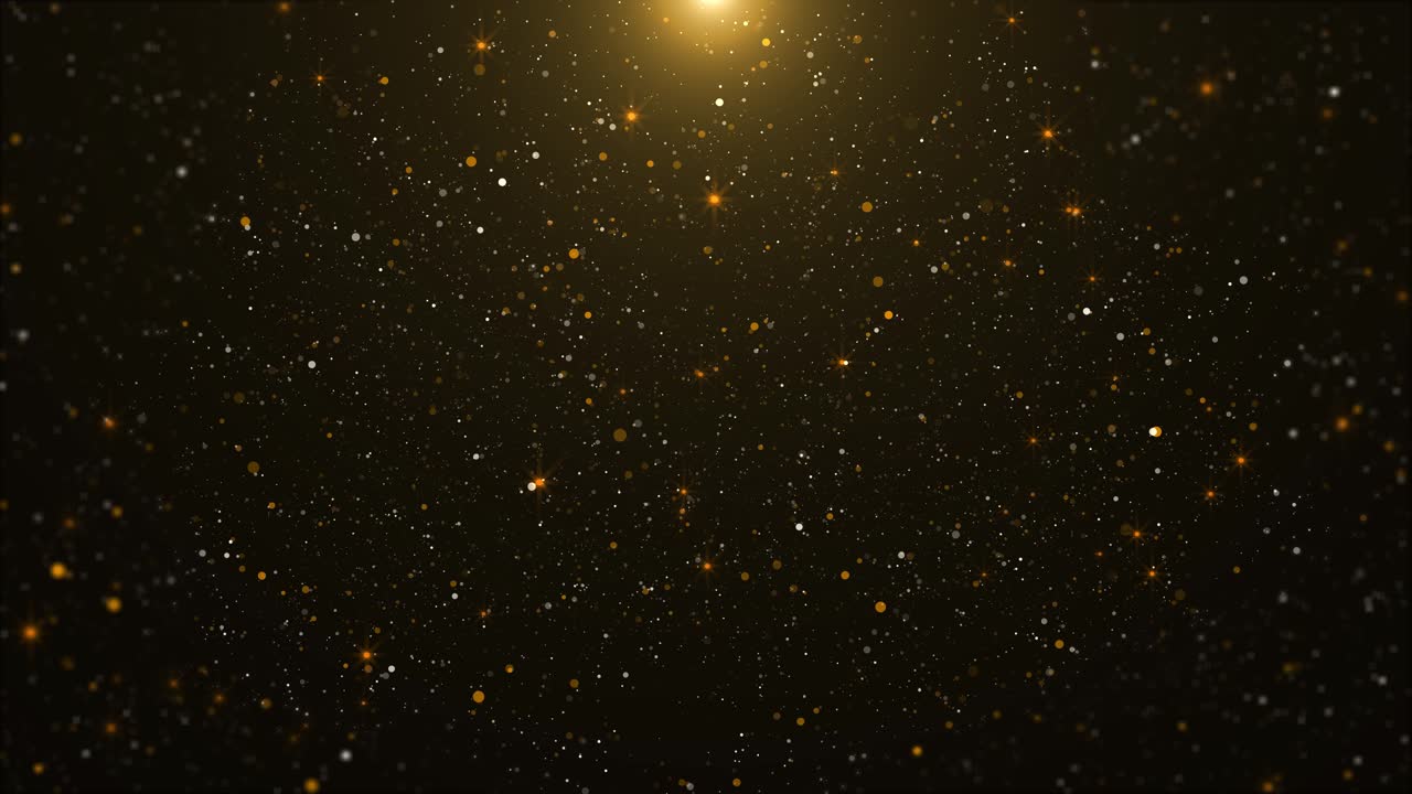 Natural organic dust particles floating on black background dynamic dust particles float in space