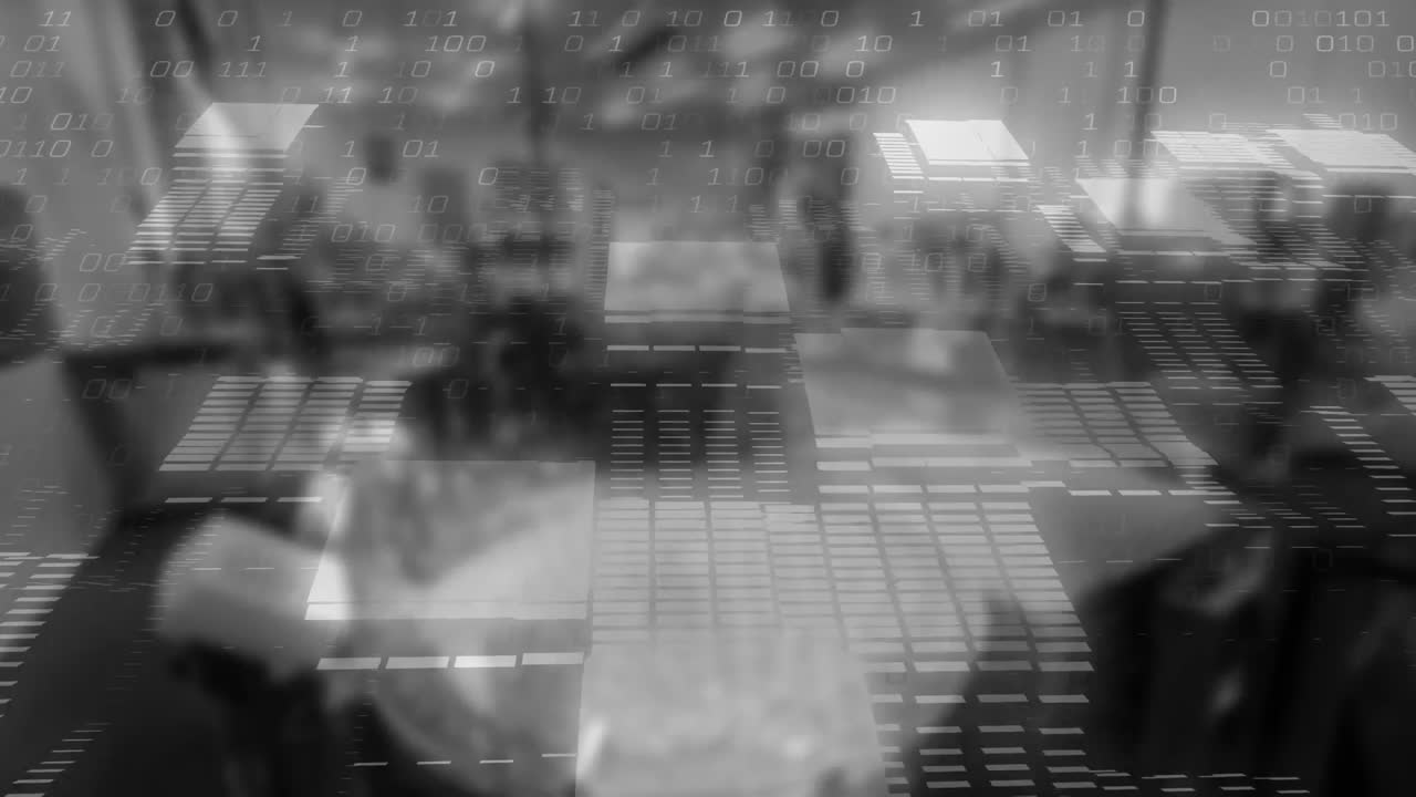 창고에서 데이터 처리의 애니메이션