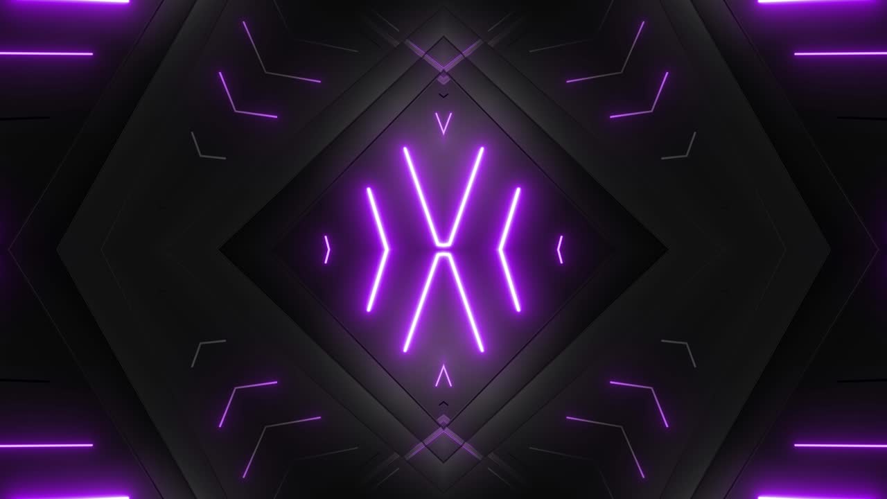 Abstract Neon Purple Geometric Pattern
