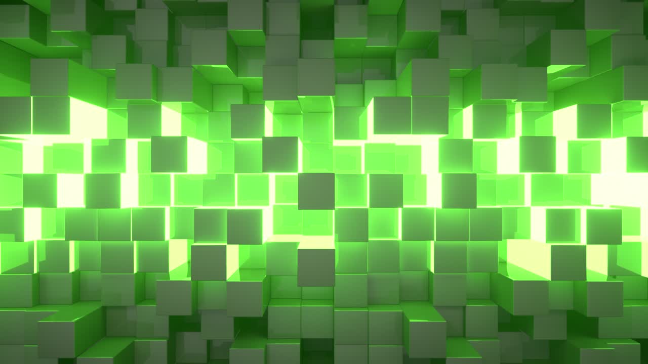 fondo de cubos verdes abstractos