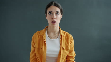 woman with a curious expression