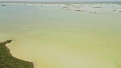 aerial reveal, tropical lagoons, exotic coast, sian ka'an biosphere reserve