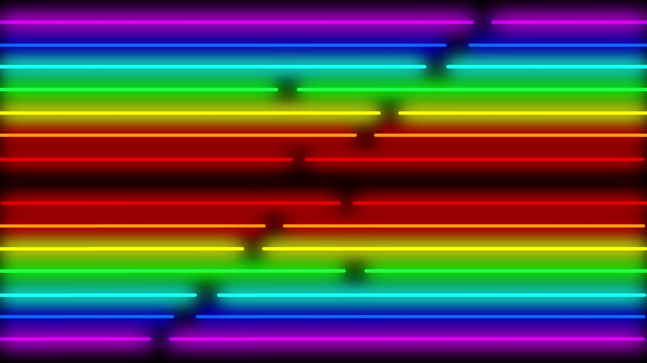 Neon line illumination animation motion graphics