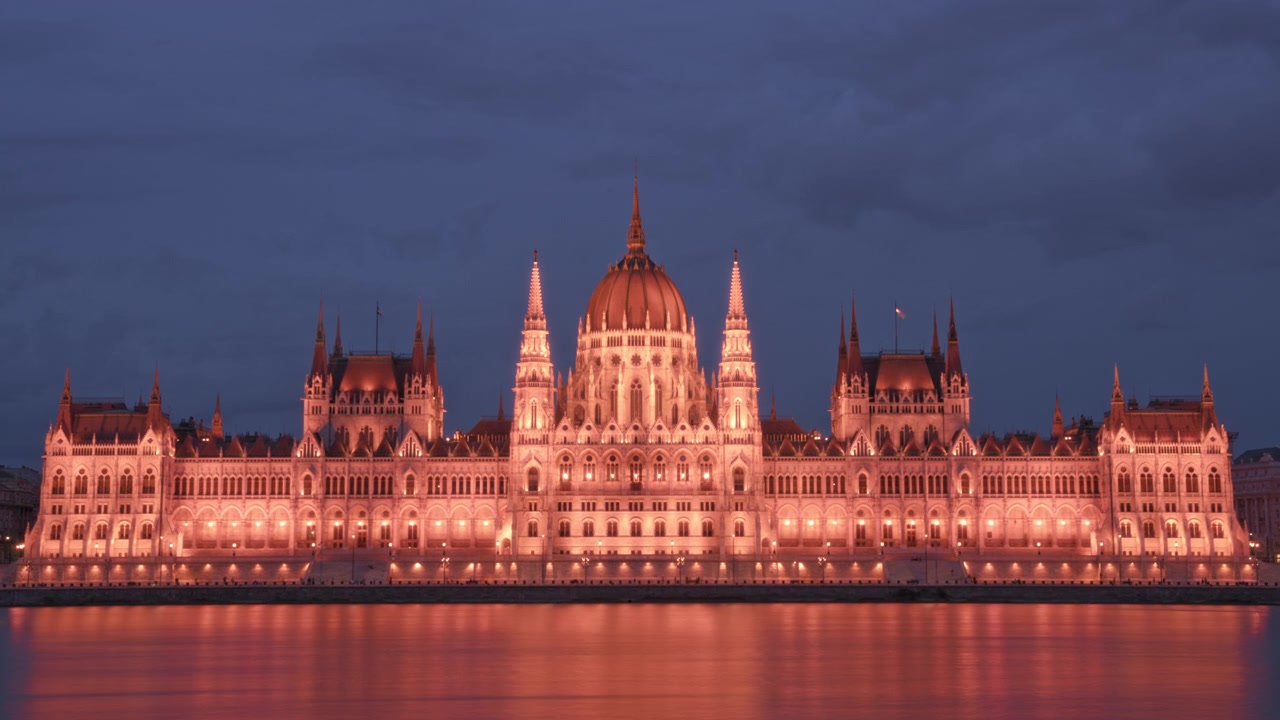 Timelapse del Parlamento Ungherese.