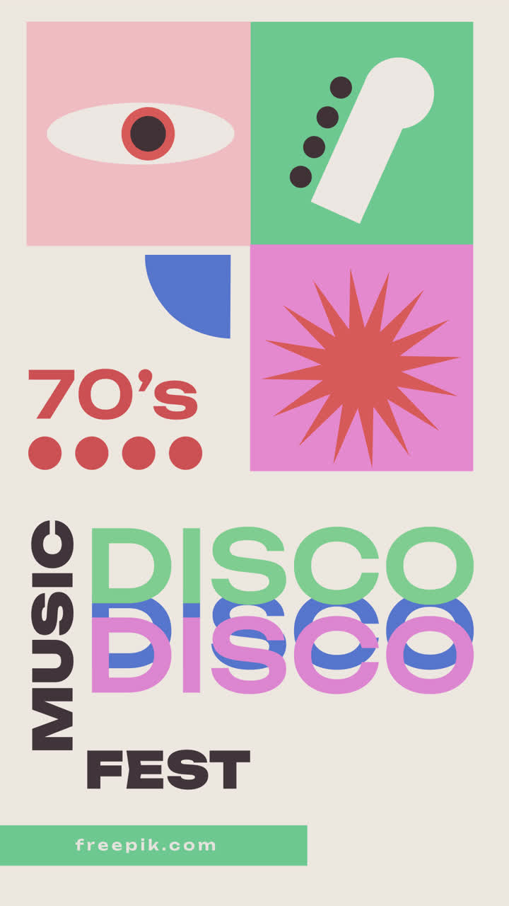 70s Disco Music Festival Poster