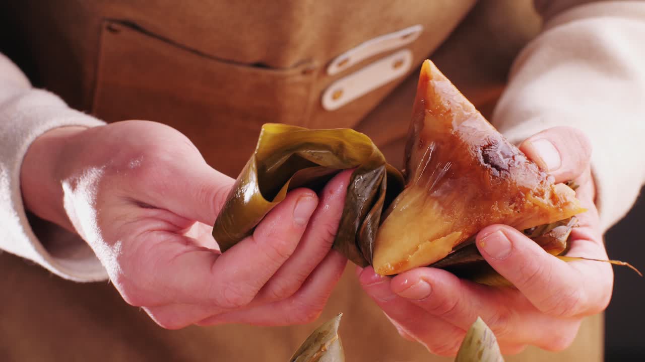 Preparing Zongzi
