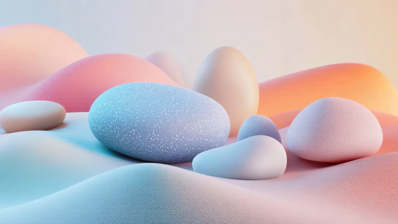 추상적인 파스텔 기하학적 모양