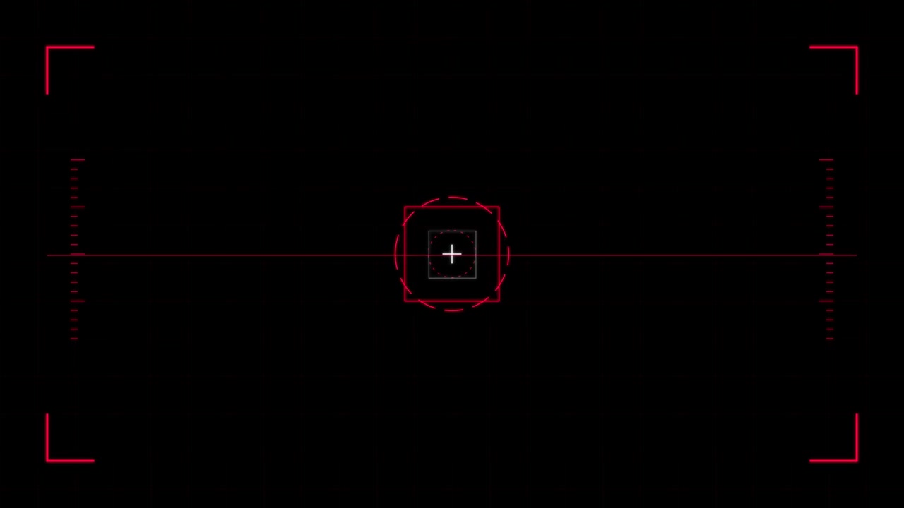 Digital Camera Viewfinder Overlay with Moving Horizontal Line