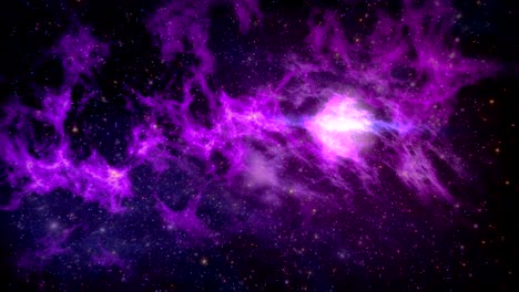 nebula fly through in space 4k video animation