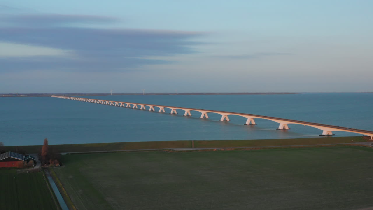 Aerial view of the Zeelandbrug