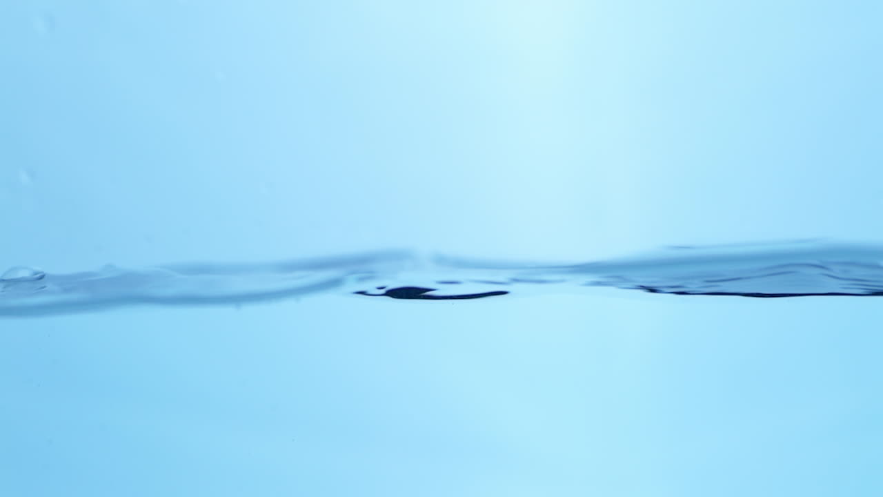 Close-up of a Blue Water Wave