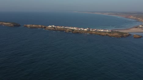 el atardecer en la isla de baleal
