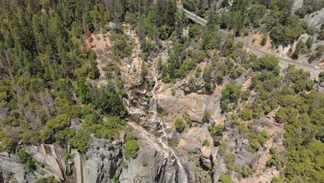 aerial view of yosemite national park in california