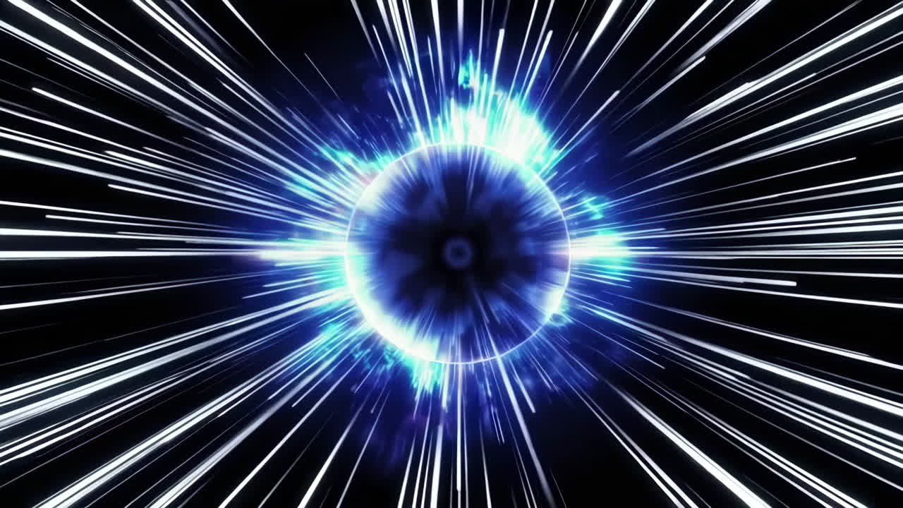 Abstract Glowing Vortex Tunnel