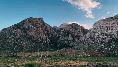 red rock canyon sunset