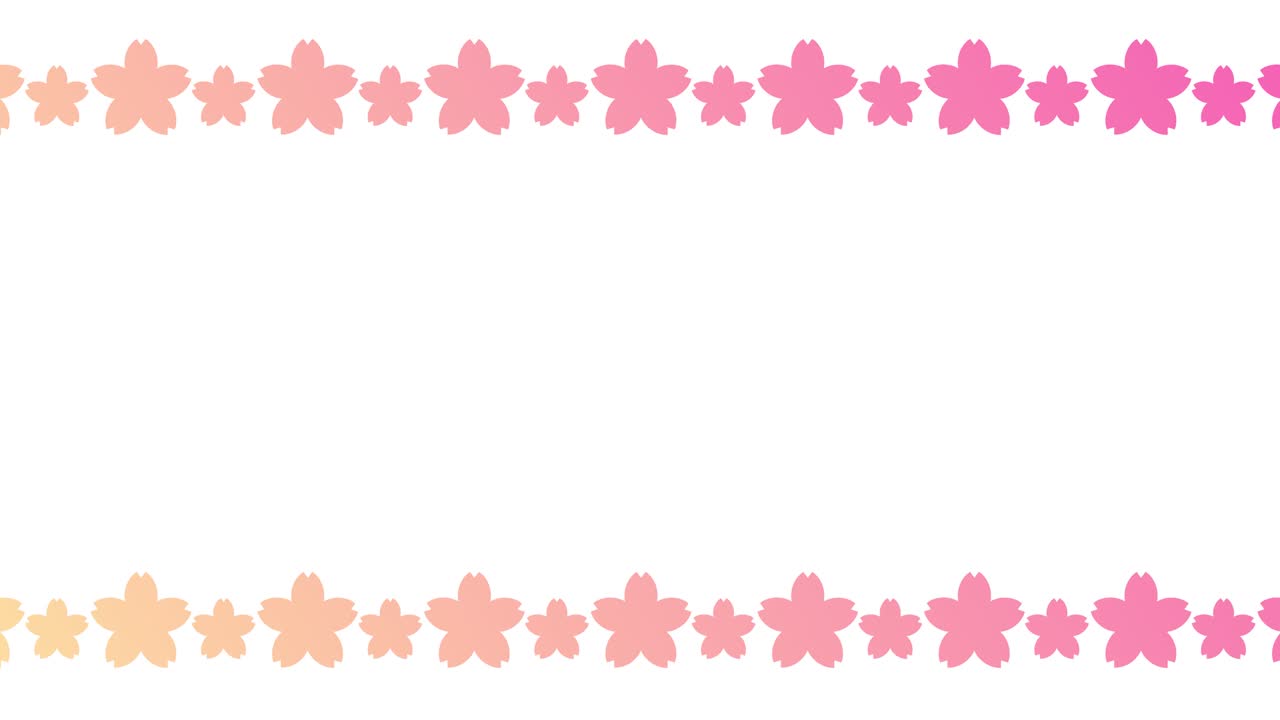 체리 꽃의 간단한 일러스트레이션의 알파 채널과 함께 루프 애니메이션