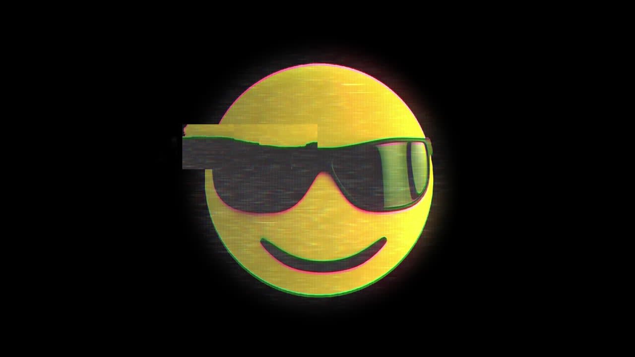 Emoticon con occhiali da sole