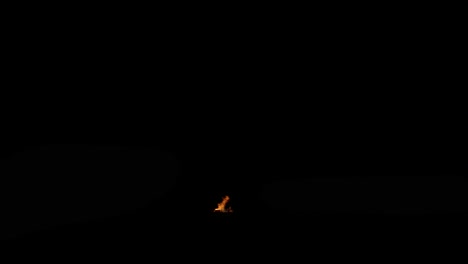 big fire explosion ground sparks from the bottom of the screen, black background, transparent overlay with alpha matte, ​​big explosion effect video