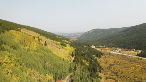 colorado usa landscape on sunny autumn day