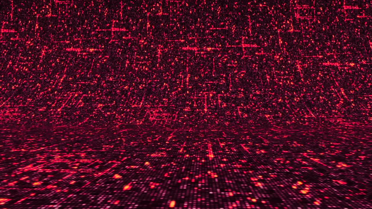 fondo de cuadrícula digital roja brillante abstracto