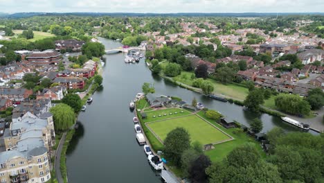 River-Thames-Reading-Berkshire-UK-drone,aerial