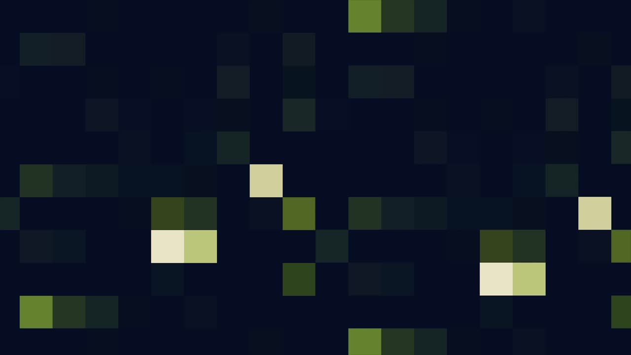 Abstract Green and White Pixelated Background