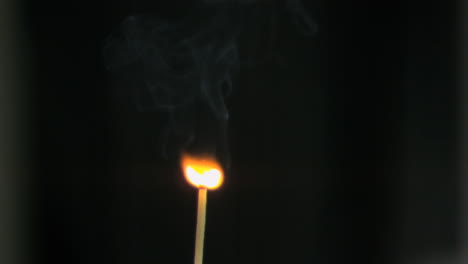 matchstick burning in super slow motion