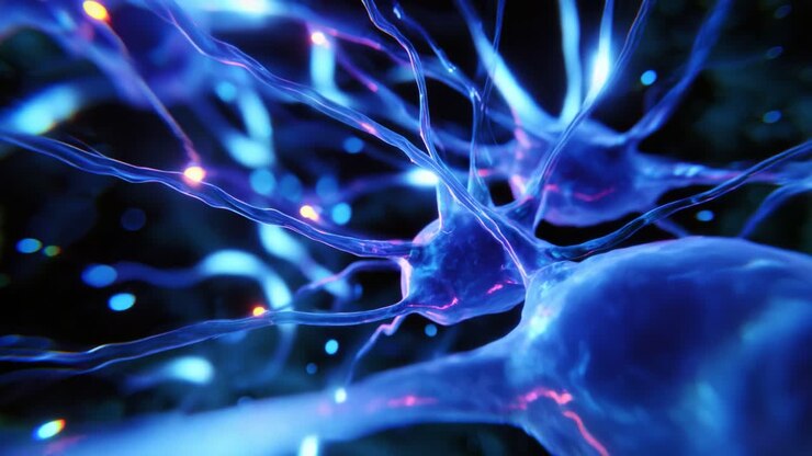 Un viaggio visivo mozzafiato attraverso il complesso mondo dei neuroni e delle sinapsi, che illumina le interazioni e le connessioni complesse che definiscono la comunicazione cellulare nel sistema nervoso