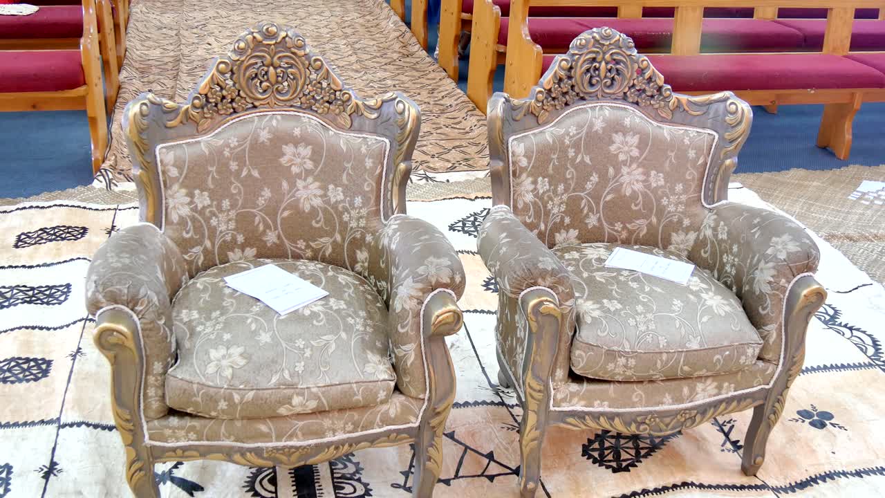 결혼식 장소 또는 예배당 샷