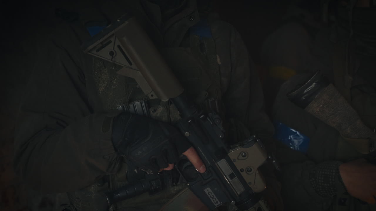 Soldiers in the dark