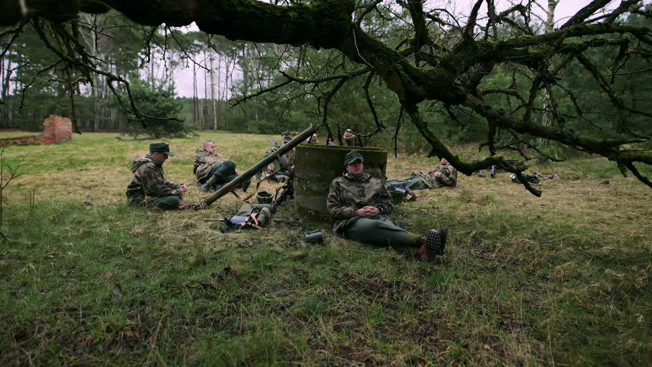 WW2 German Soldiers Resting