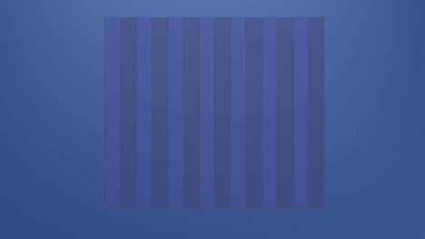 animación del procesamiento de datos estadísticos contra un fondo azul