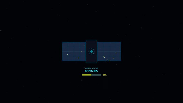 Digital Charging Progress Bar Interface Animation