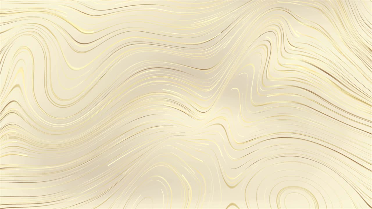 ondas fluidas de lujo dorado animación de video abstracta