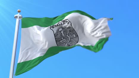 bandera de la ciudad de givatayim en israel - bucle