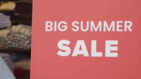 big summer sale sign