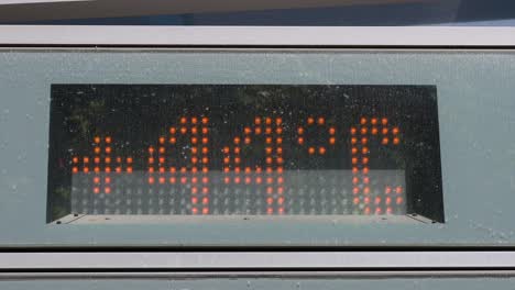 During-the-summer-season-in-Madrid,-Spain,-an-unofficial-digital-screen-thermometer-registers-a-temperature-of-44-degrees-Celsius-