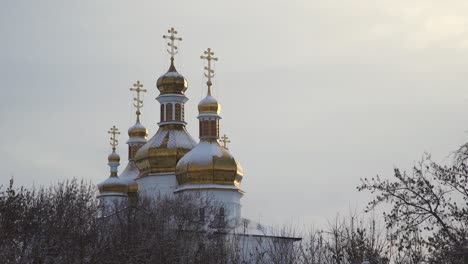 snowy orthodox church