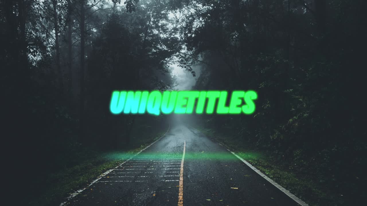 Gloomy Road Through the Forest