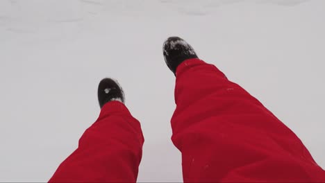 snow tubing ,sliding down hill