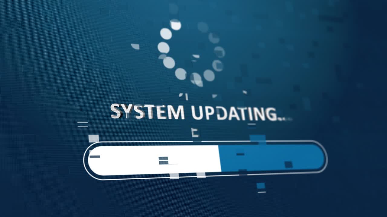 Checking for updates, looping message, Loop Animation Background.
