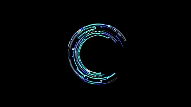Motivo neon popolare senza soluzione di continuità. Forme geometriche 2D con contorno neon in movimento. Video 4K