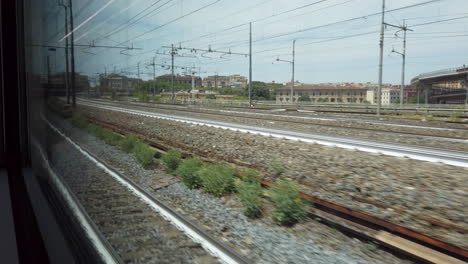 llegando a roma en tren