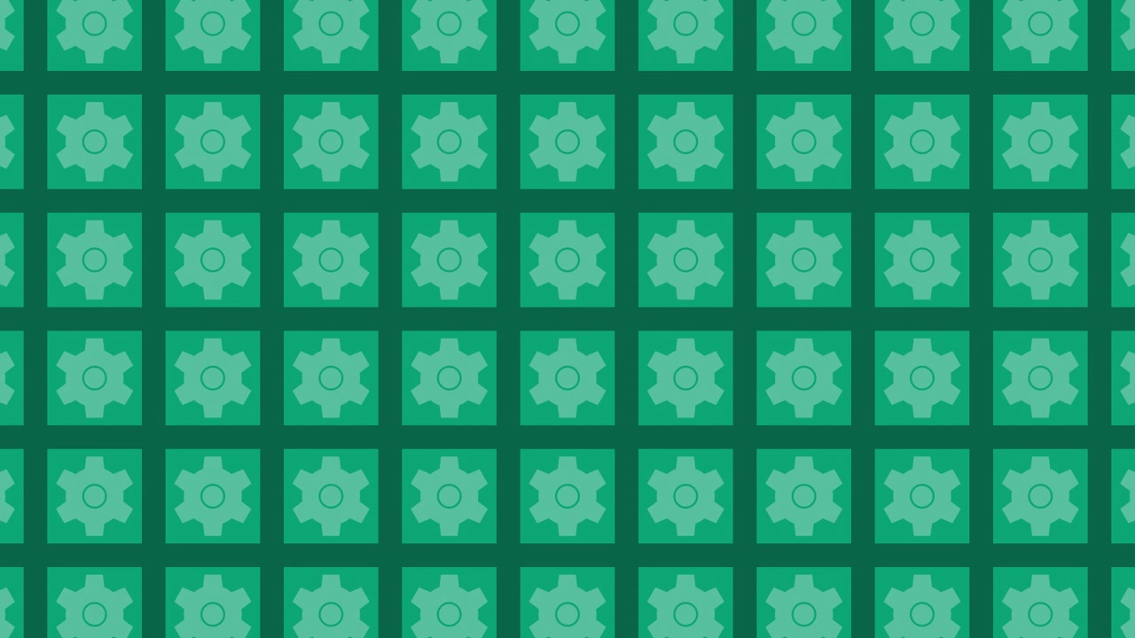 Green Gears Pattern