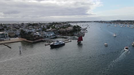 vista aérea de newport beach california