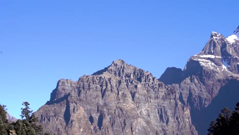 Landscape-view-of-Mount--range-in-Gorkha,-Nepal